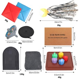 Gonggi Korean Game Set,Traditionelles Koreanisches Spiel Set,Gonggi Steine Catching Game,Traditionelles Koreanisches Spiel,Gong Gi Koreanisches Gonggi Spiel,Biseokchigi,Family Travel Games