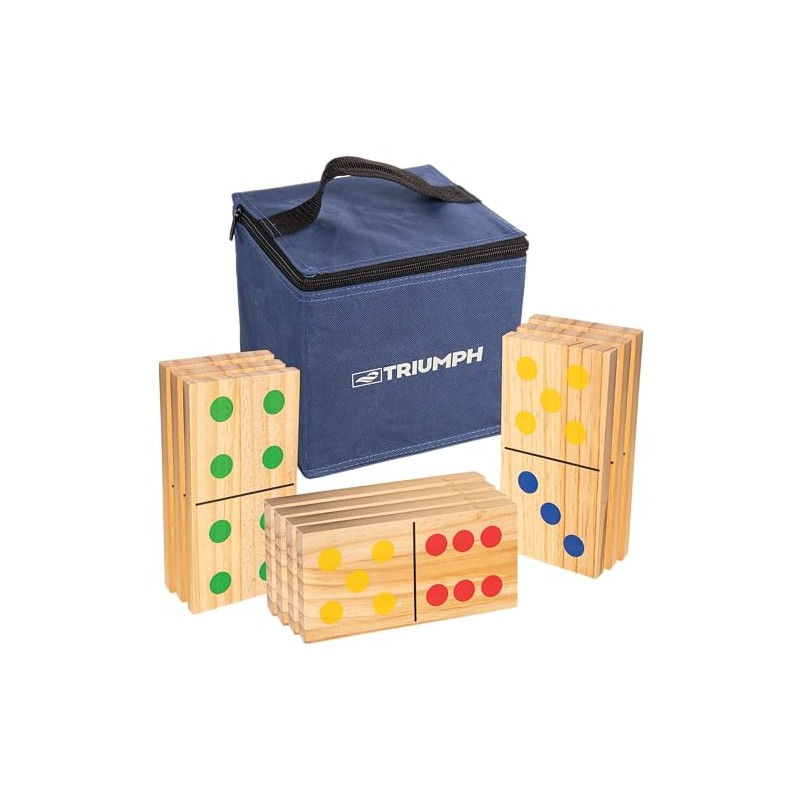 Triumph EE. UU. Domino Set, 28 pieza Madera Lawn Talla