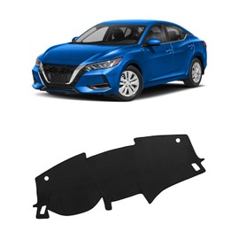 FIILINES Compatible with Dash Cover 2020-2022 Nissan Sentra Dashboard Mat Cover Sunshade Nonslip Mesh Protector No Glare