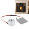 Zerodis Fireplace Fan Generator Blade Fireplace Fan Electric Generator Motor