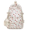 MININAI Cute Floral Printed Backpack for Women Preppy Kawaii Aesthetic
