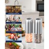 CIRCLE JOY Gravity Electric Salt and Pepper Grinder Set Battery