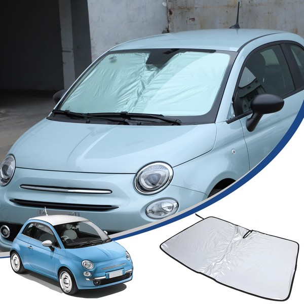Hcilloend Fiat 500 2010 - 2022 Sunshade Windshield Sun Shade