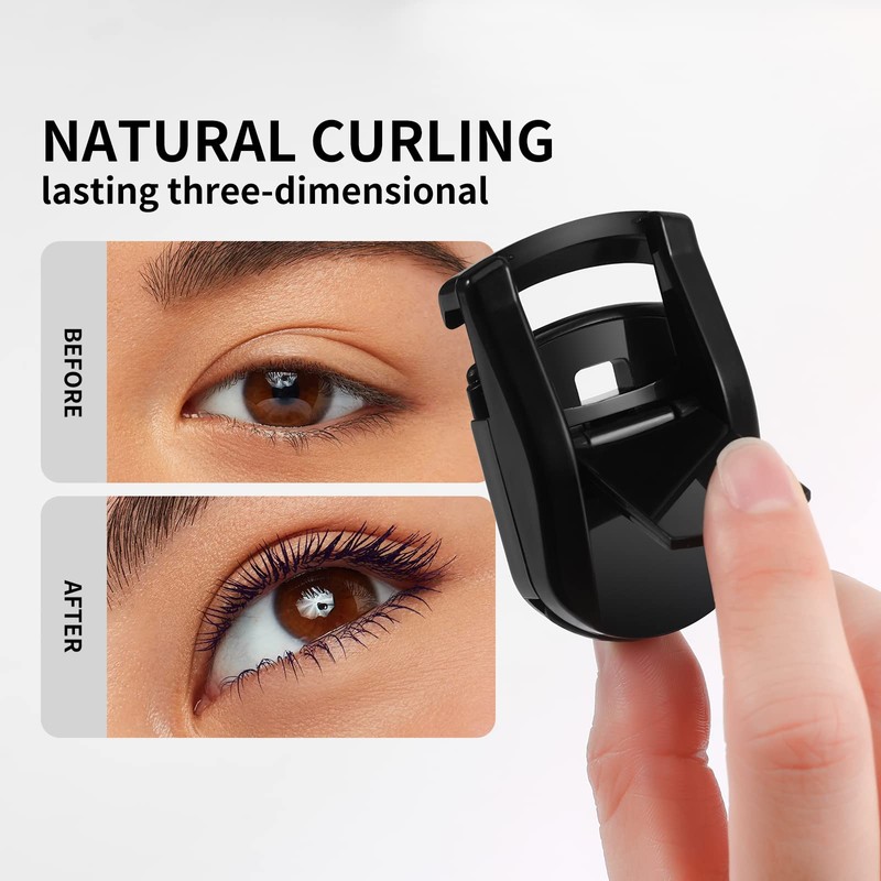 Docolor Eyelash Curler Portable Lash Curler with 1 Silicone Refill