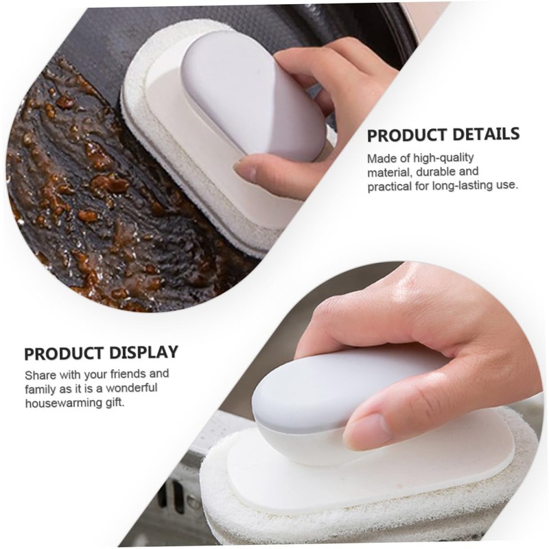 OHPHCALL Kitchen Cleaning Brush with Handle Versatile Countertop Bathroom Scrubber