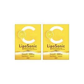 リポソーム ビタミンC サプリ【60,000mg配合】高濃度 超持続型 高吸収 LipoSonic （リポソニック）5種のビタミン C 配合 30包 30日分 (2個)