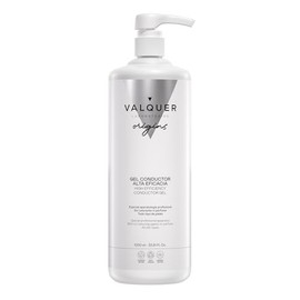 VALQUER Gel Conductor de Ultrasonidos Facial y Corporal | Uso Profesional en Radiofrecuencia, Depilación Láser, IPL, Cavitación y Microcorrientes | Base Agua, Incoloro e Inoloro | 1 L