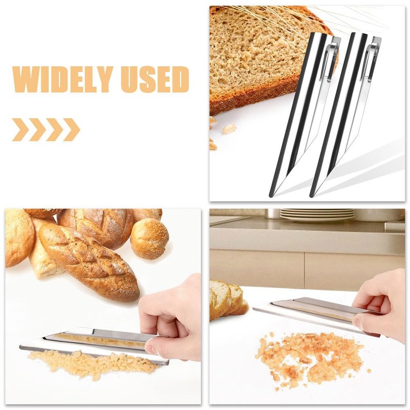 Luxshiny Bread Scraper 5.51 Inch Stainless Steel Counter Scraper for
