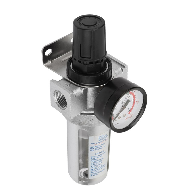 BSP 1/2" Air Compressor Moisture Water Trap Filter Regulator with