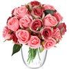 24 Pieces Artificial Rose Flowers Faux Silk Rose Flower with