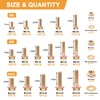 VIGRUE 521PCS M6 M8 M10 Flange Bolts Assortment Kit Metric