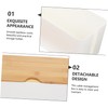 DOITOOL Cable Management Box Elegant Bamboo Cord Organizer Capacity for