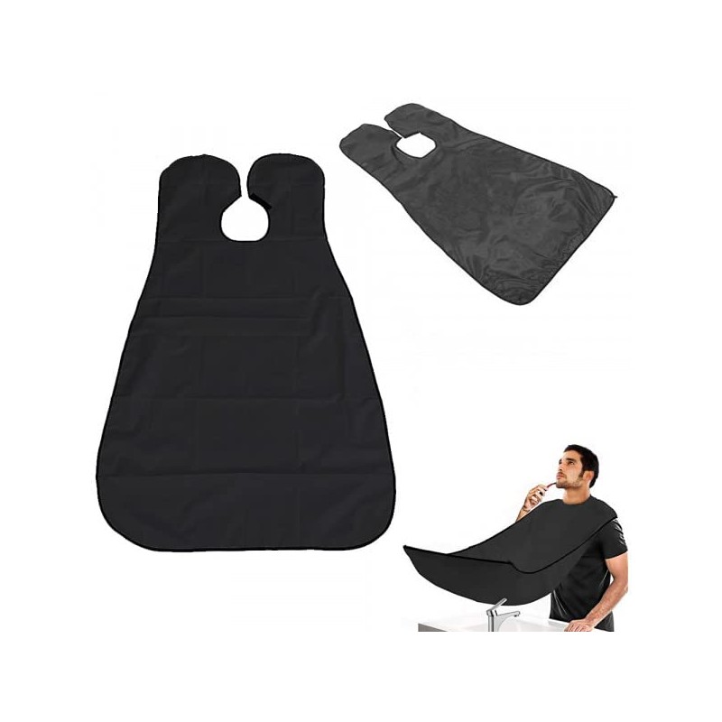 PARENCE. - Grembiule da barba uomo-bavaglino Rasatura-Barba Recuperatore Setole Accessorio