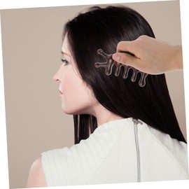 Outanaya Eye Massager Scalp Comb Tool Multifunctional Hair Comb for Scalp Scrubbing and Facial Massage Lightweight Design for Home and Travel Use