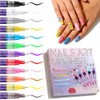 12 Rotuladores para Uñas 3D Secado Rápido, Decoración Nail Art