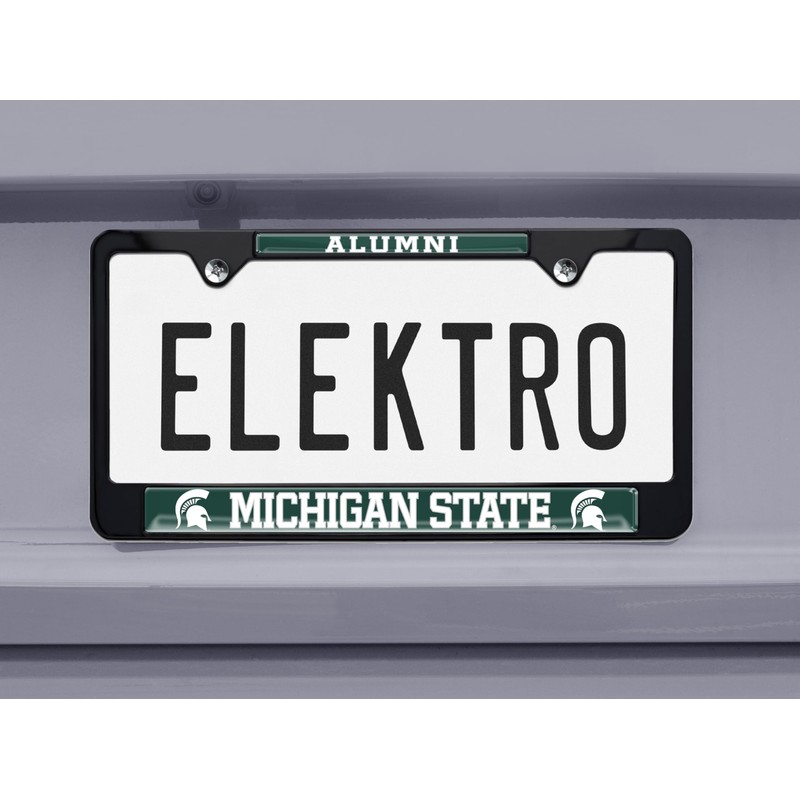 Elektroplate Michigan State Alumni Black License Plate Frame