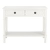 Safavieh Home Collection Allura Distressed White 2-Drawer Bottom Shelf Console
