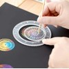 Training Toy Design Ruler Circle Geometric Pattern Drawing Ruler Template