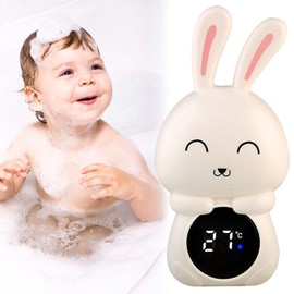 Baby Bath Thermometer: Digital Bathtub Thermometer, Safety Water Thermometer with LED Touch Screen, Warning Light, Temperature Warning Function, Digital Thermometer for Children, Bathroom Pools