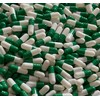 Size 0 Empty Gelatin Capsule Green and White, 102 Count