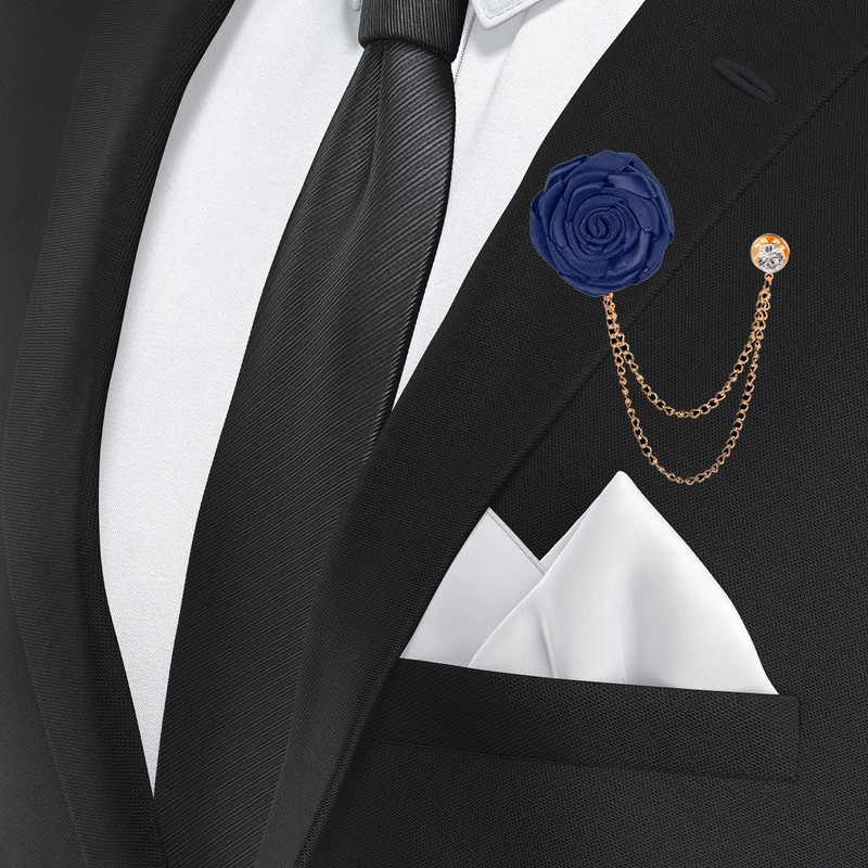 PATIKIL Rose Flower Brooch Pin, Lapel Pin for Men Suits
