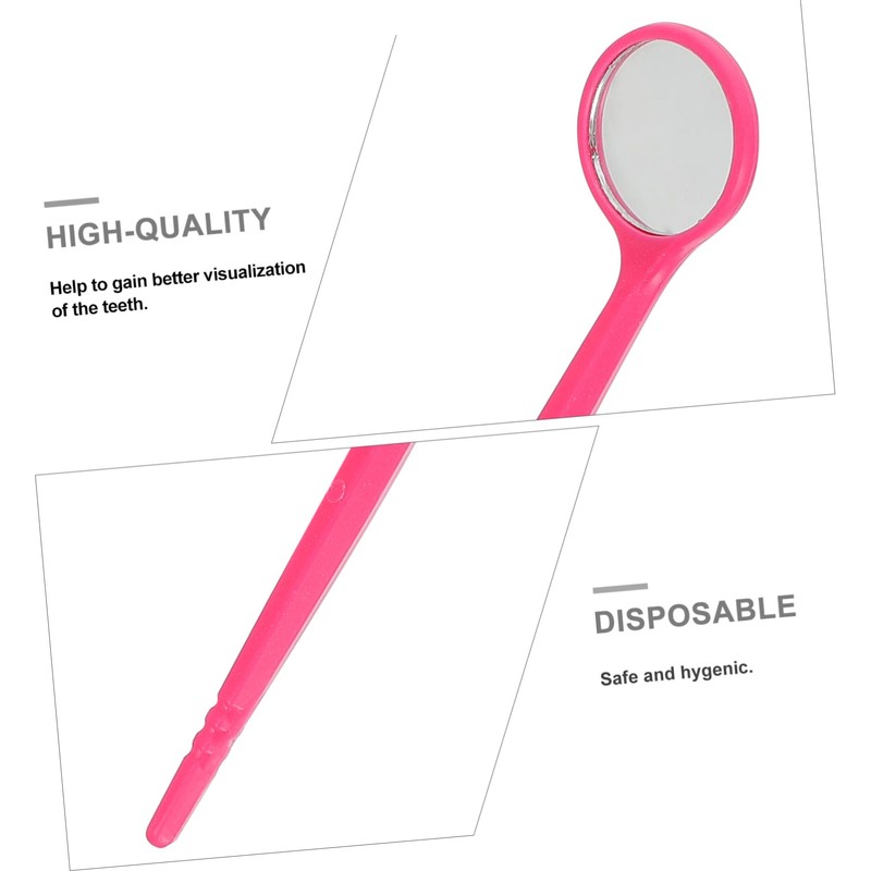 BUGUUYO Oral Mirrors 20pcs Disposable Kit Lightweight Safe for Adults