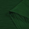 Tititex Dark Green Crumpled Shower Curtain, Textured Heavy Duty 156GSM