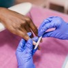 FleXcel Powder Free Nitrile Gloves, Purple, Small - Medical-Grade, Latex-Free,