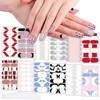 WOKOTO 12 Sheets French Nail Art Stickers for Nails Full