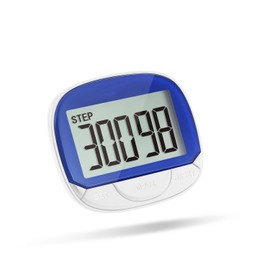 ZIKSUN Walking Pedometer, Accurately Track Simple Steps Counter with Digital Display, Portable Sport Pedometers for Men Women Kids Walking/Running/Distance/Step (Blue)
