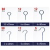 CCLIFE Screw Hooks Stainless Steel Eye Screw Hooks for Screwing