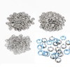Trimming Shop 100pcs x 9.5mm Snap Poppers Fasteners - Coloured