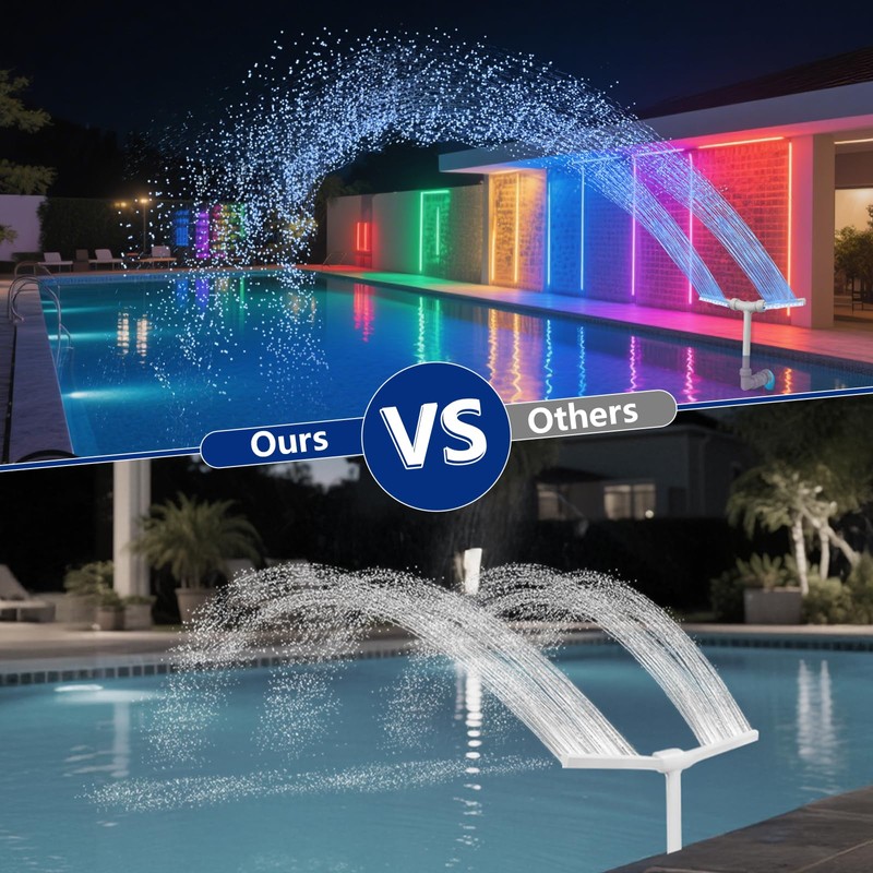 Pool Fountain with Lights | Solar Pool Fountain for Above