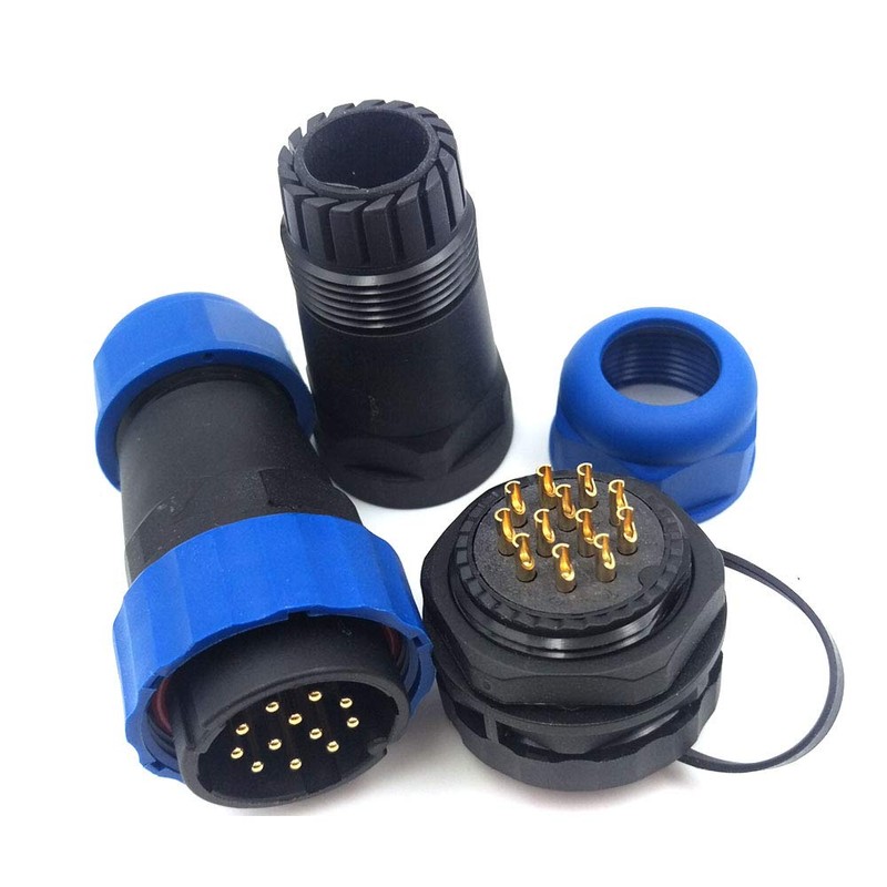 SZJELEN SD28 28MM 12Pin Pair Industrial Power Cable Connector,Waterproof Connector