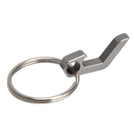 Yosoo Abrebotellas de Cerveza, Mini Abrebotellas de Llavero Ligero Resistente al Desgaste Multifunción para Exteriores, Destapadores de Metal Negro