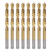 HARFINGTON 8pcs Brad Point Drill Bits 6mm(15/64") Dia HSS4241 Straight