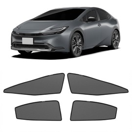 新型 プリウス60系 メッシュカーテン マグネット式 遮光 換気 サイドバイザー 車用 PRIUS 60 サンシェード 車種専用設計 虫除け 折り畳み式 日除け アクセサリー カスタム パーツ 4枚