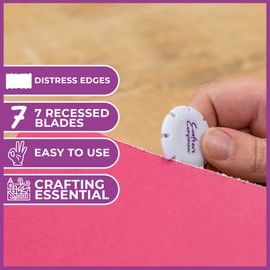 Crafter's Companion Edge Crimper Tool for Paper and Card Crafting Projects, White, One Size