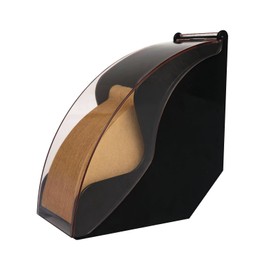 PADELE Coffee Filter Holder for Organizer and Coffee Station Accessories (Black)