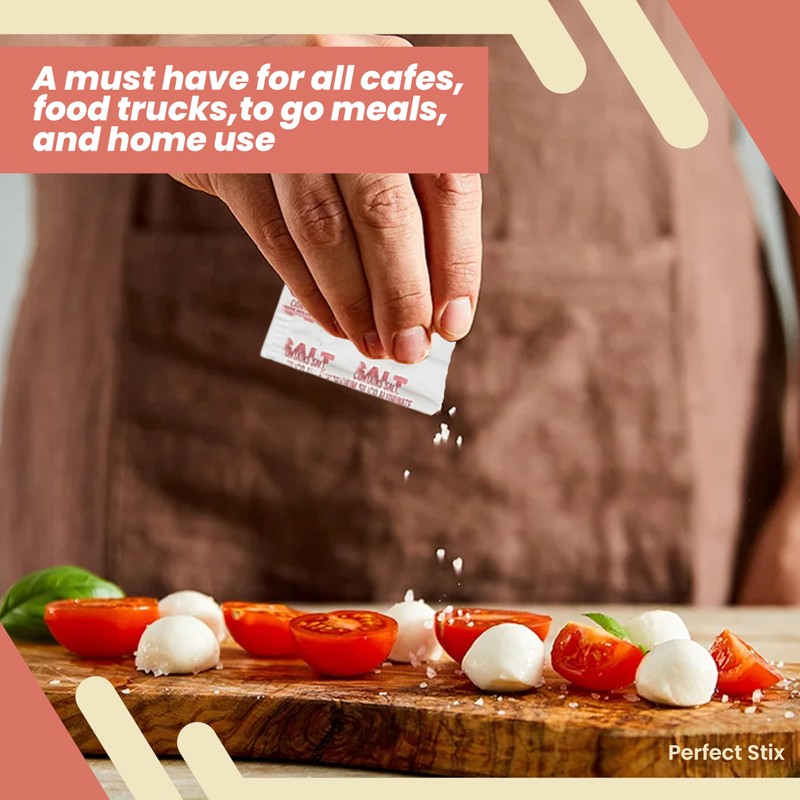 Perfect Stix Iodized Salt Packets - .6 Grams - 1000