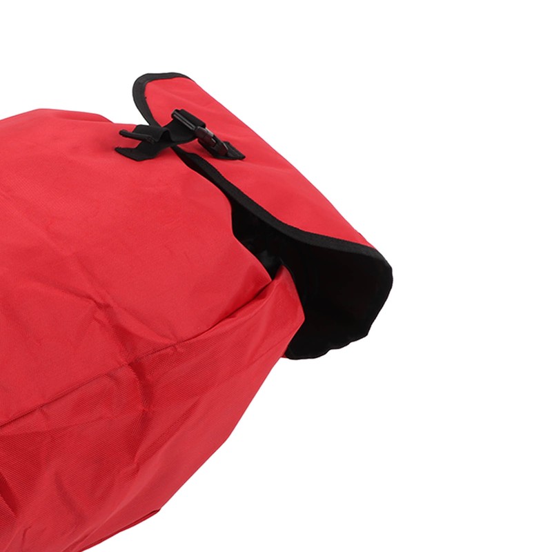 Red Folding Shopping Bag Waterproof Trolley Cart Handle Bag Reusable