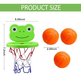 GWAWG Mini Bath Basketball Hoop for Baby, Toddler Basketball Hoop Toys Age 1 2 3 Boys Girls, Bath Toy for 1-3 Year Old, Baby Bath Toys Newborn Baby Birthday Gifts Present