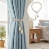 Curtain Tiebacks 4 Pcs Hand-Knitted Curtain Tie Backs Elegant Bohemian
