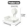 Suction Cup Shower Soap Holder Wall Mounted Max Hold 5KG