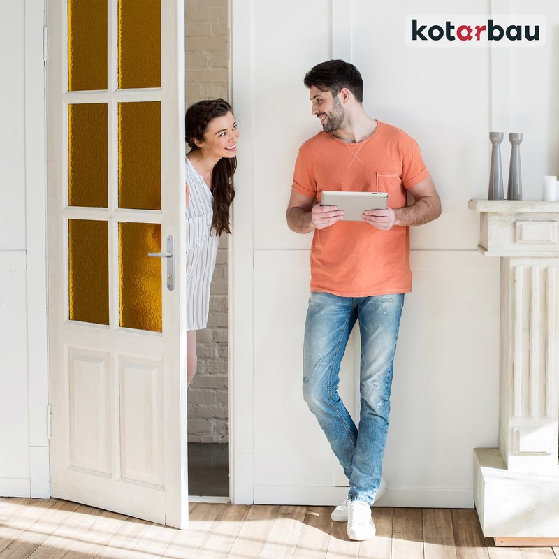 KOTARBAU® Door Handle 90 mm Right Left for Profile Cylinder