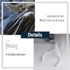 Boqingzhu Reversible Bedding, 2-Piece Plain Soft Microfibre Bed Linen Set,