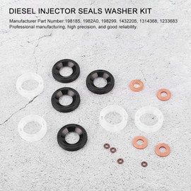 BOROCO Diesel Injector Gasket Washer Kit 1233683 198185 Fits Ford C MAX Fiesta Focus