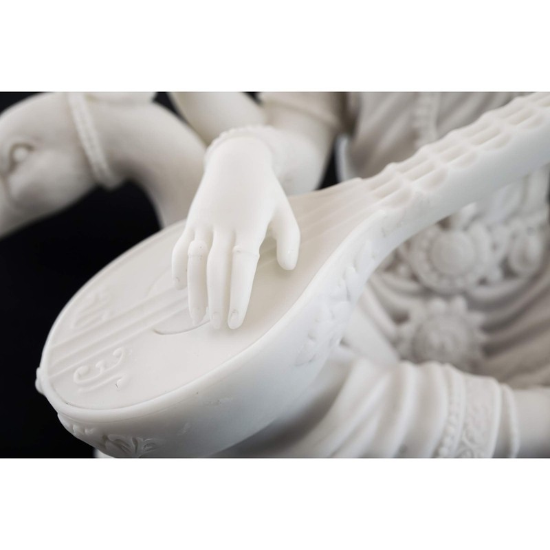 Top Collection 8" H 7" W Saraswati on Swan Statue