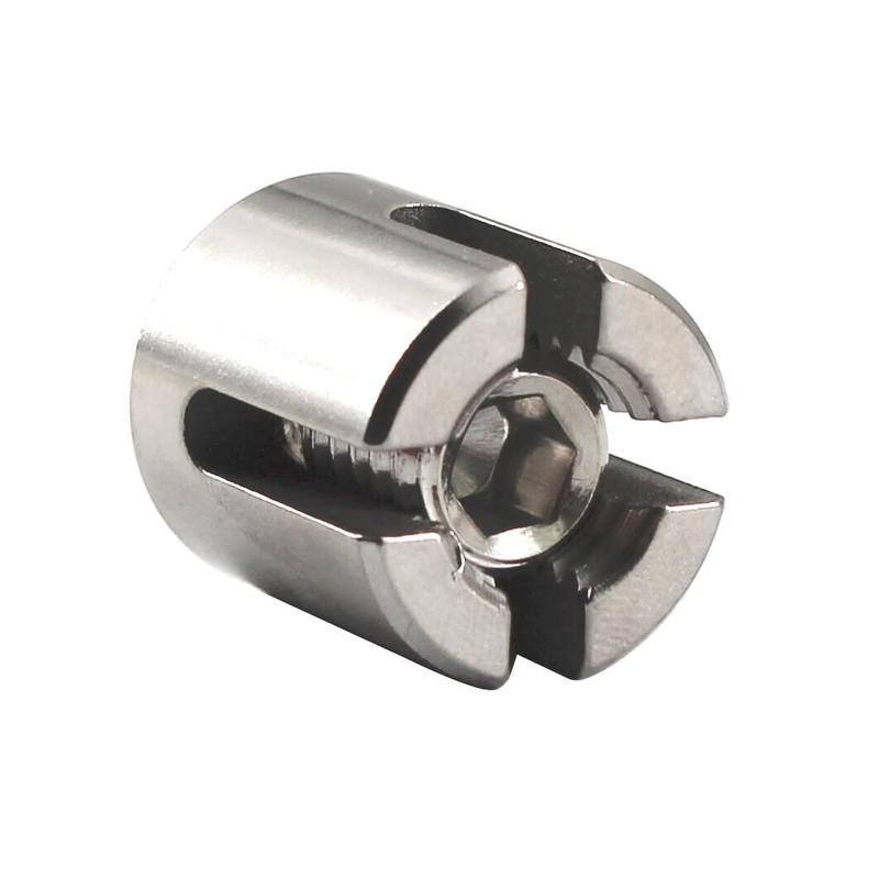 6pcs Stainless Steel 2mm Cross Cable Clamps Wire Rope Cross