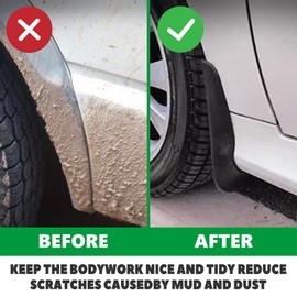 Norand Mud Flaps for Ford Maverick 2022 2024 Mud Guards Splash Guards Tire Protector Mudguard Accessories Front & Rear 4pcs Set 2023